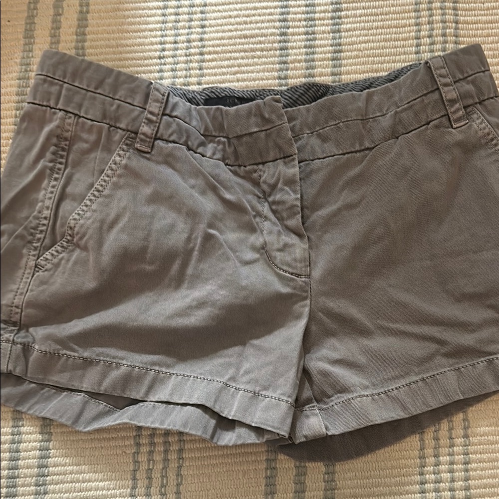 J. Crew Gray Jean Shorts with Clean Design and Comfortable Fit